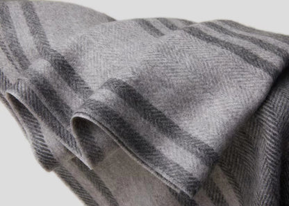 Herringbone Pattern Cashmere Scarf