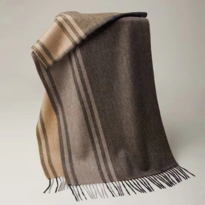 Herringbone Pattern Cashmere Scarf