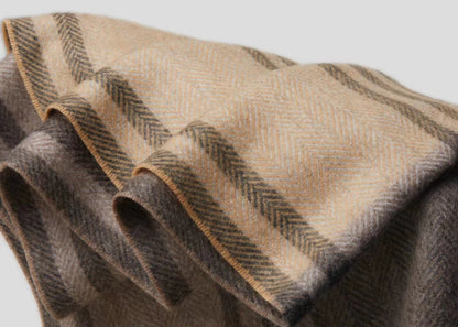 Herringbone Pattern Cashmere Scarf