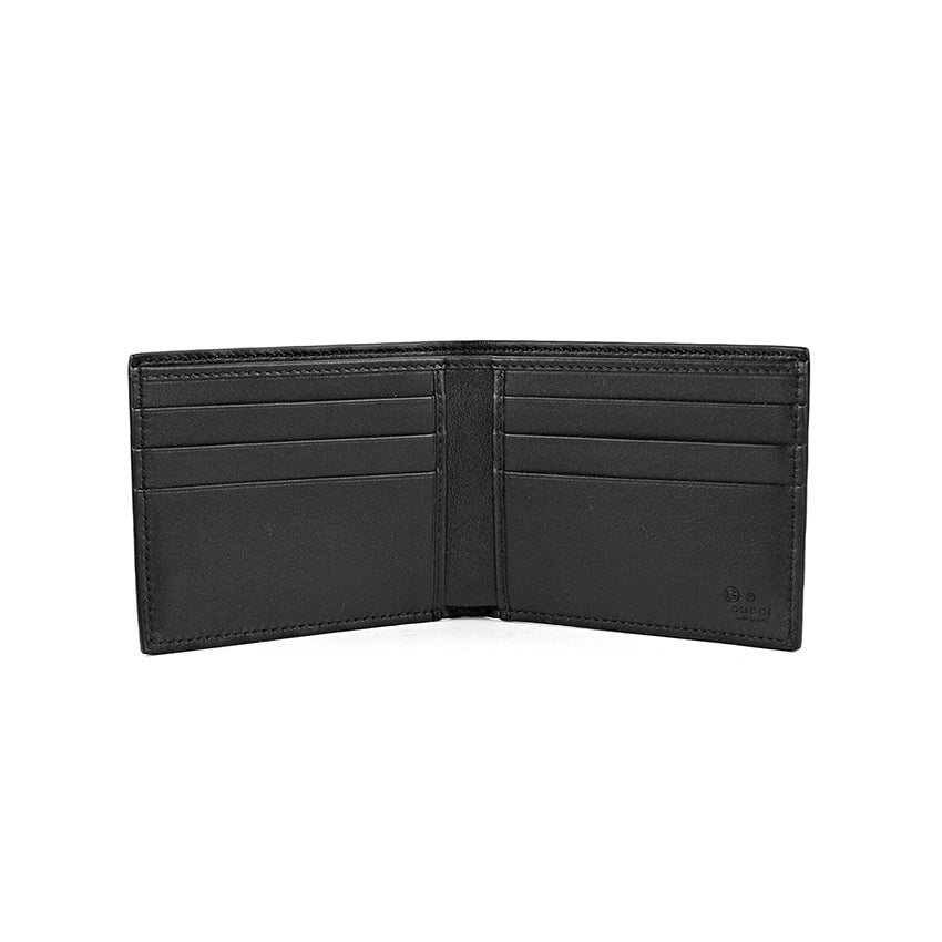 Gucci Microguccissima Bi-fold Wallet in Black Man