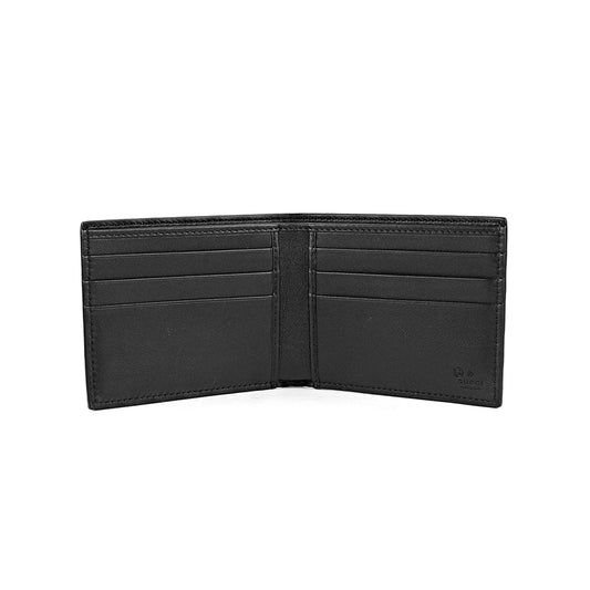 Gucci Microguccissima Bi-fold Wallet in Black Man