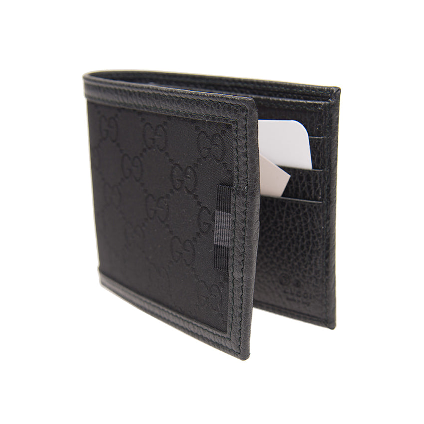 Gucci GG Nylon Black Wallet Man