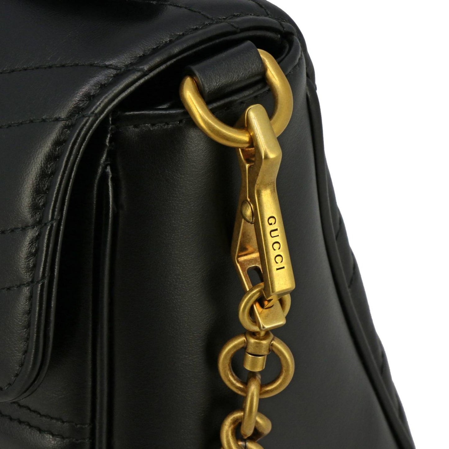 Gucci Marmont Small Top Handle Bag - Black