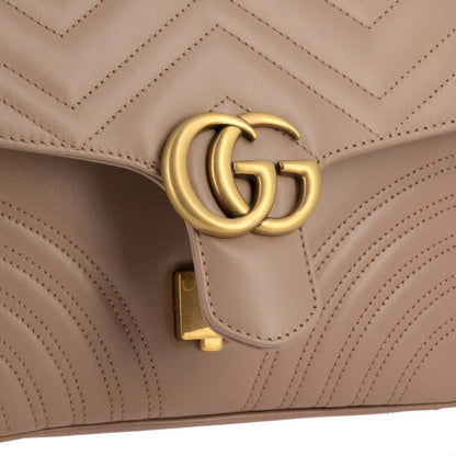 Gucci Marmont Small Top Handle Bag - Rose Antique