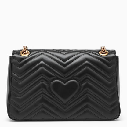 Gucci Marmont Medium Matelassé Shoulder Bag - Black