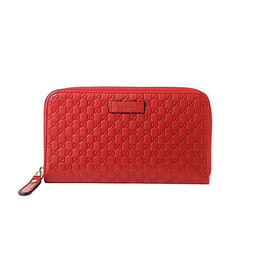 GUCCI Microguccissima Red Wallet Women