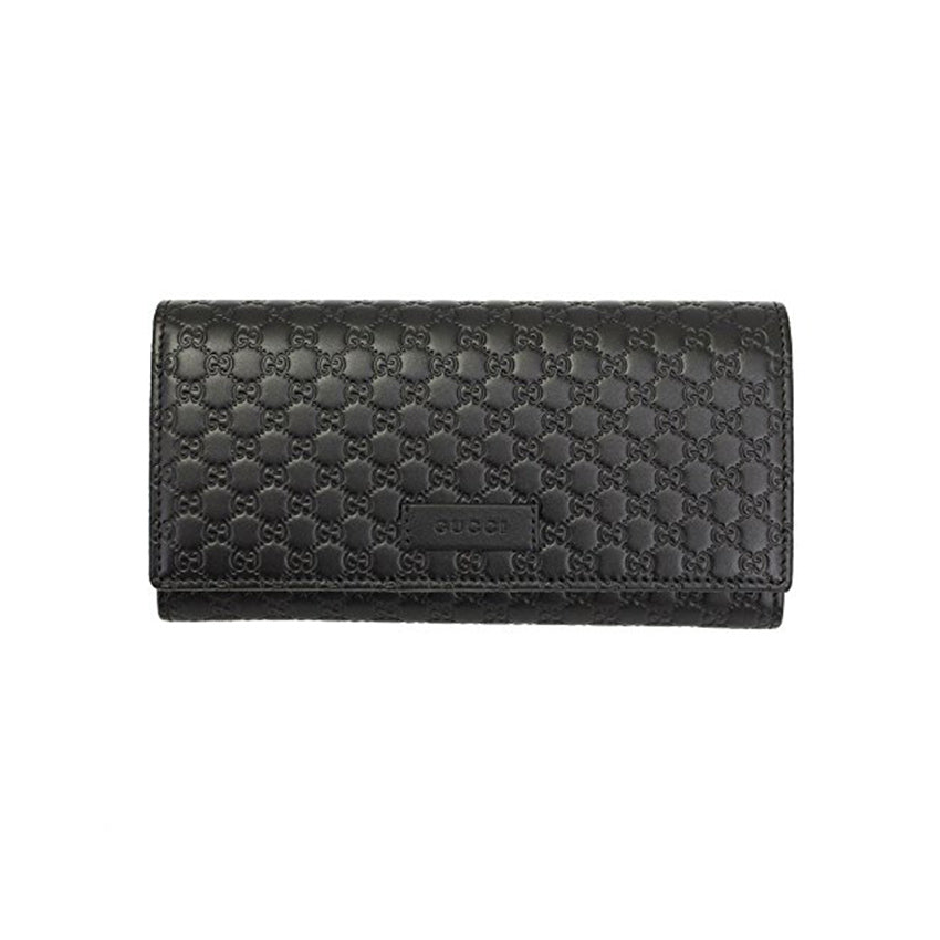 GUCCI Microguccissima Black Wallet Women