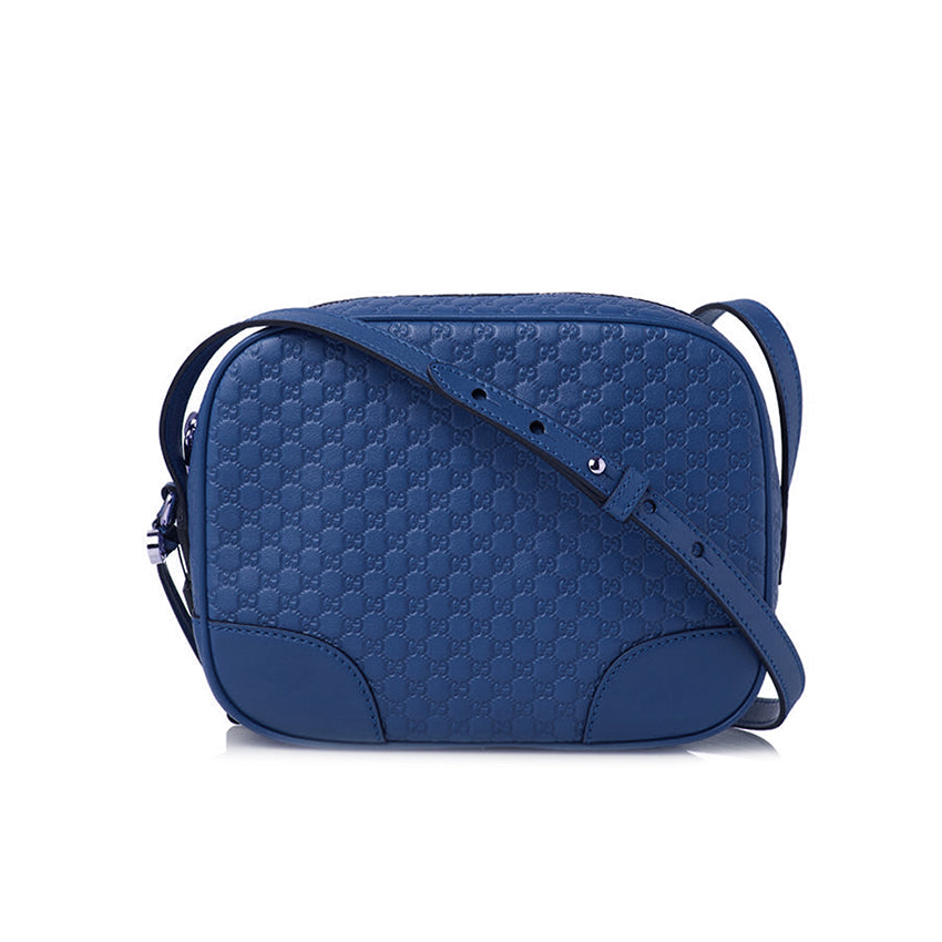 Gucci GG Microguccissima Blue Leather Bag