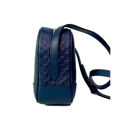 Gucci GG Microguccissima Blue Leather Bag