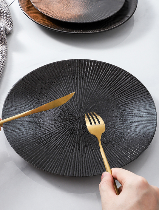 Merapi Black Appetizer Plate
