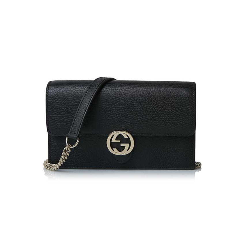 GUCCI Interlocking Mini Bag in Black