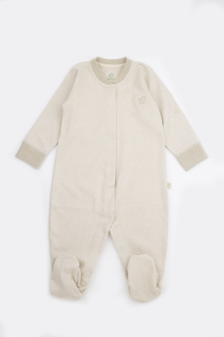 100% Organic Cotton Long Sleeve With Socks Bodysuit