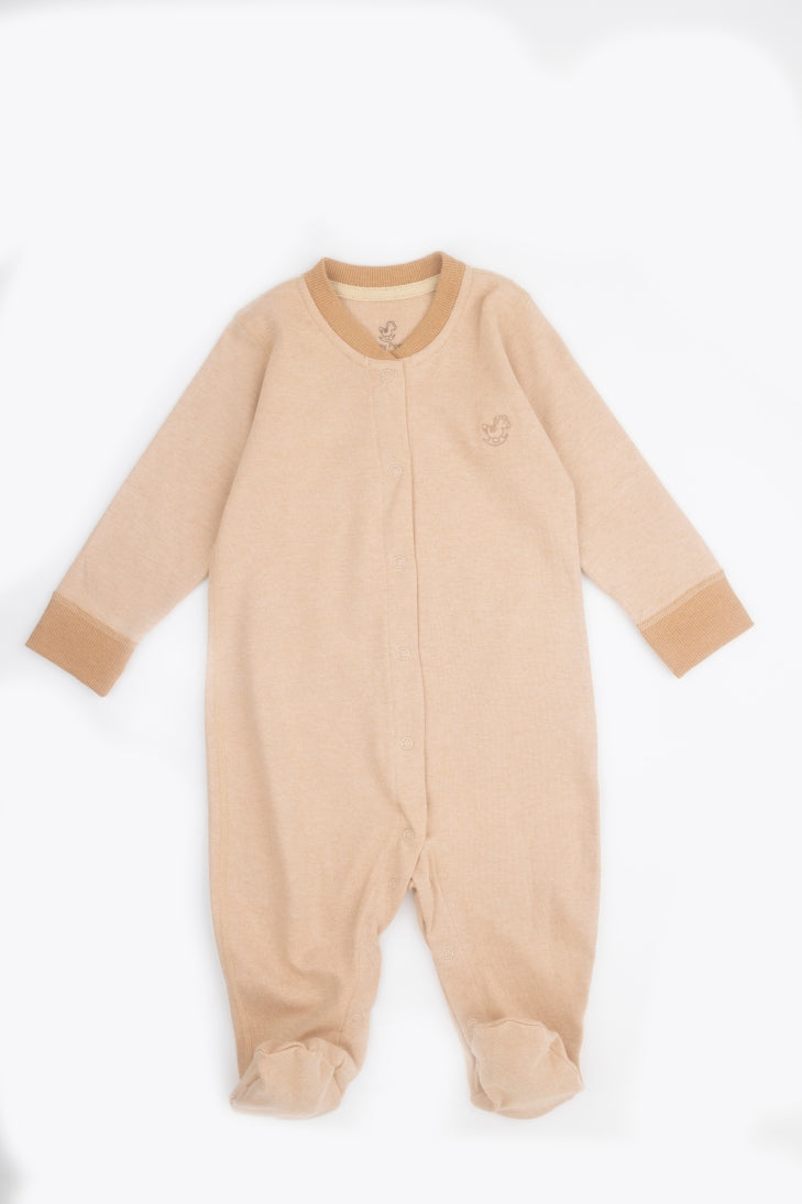 100% Organic Cotton Long Sleeve With Socks Bodysuit