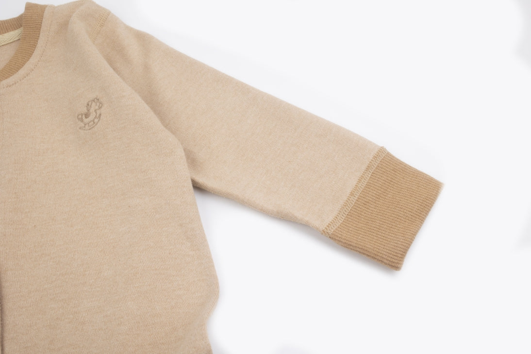 100% Organic Cotton Long Sleeve With Socks Bodysuit