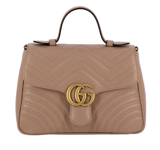 Gucci Marmont Small Top Handle Bag - Rose Antique