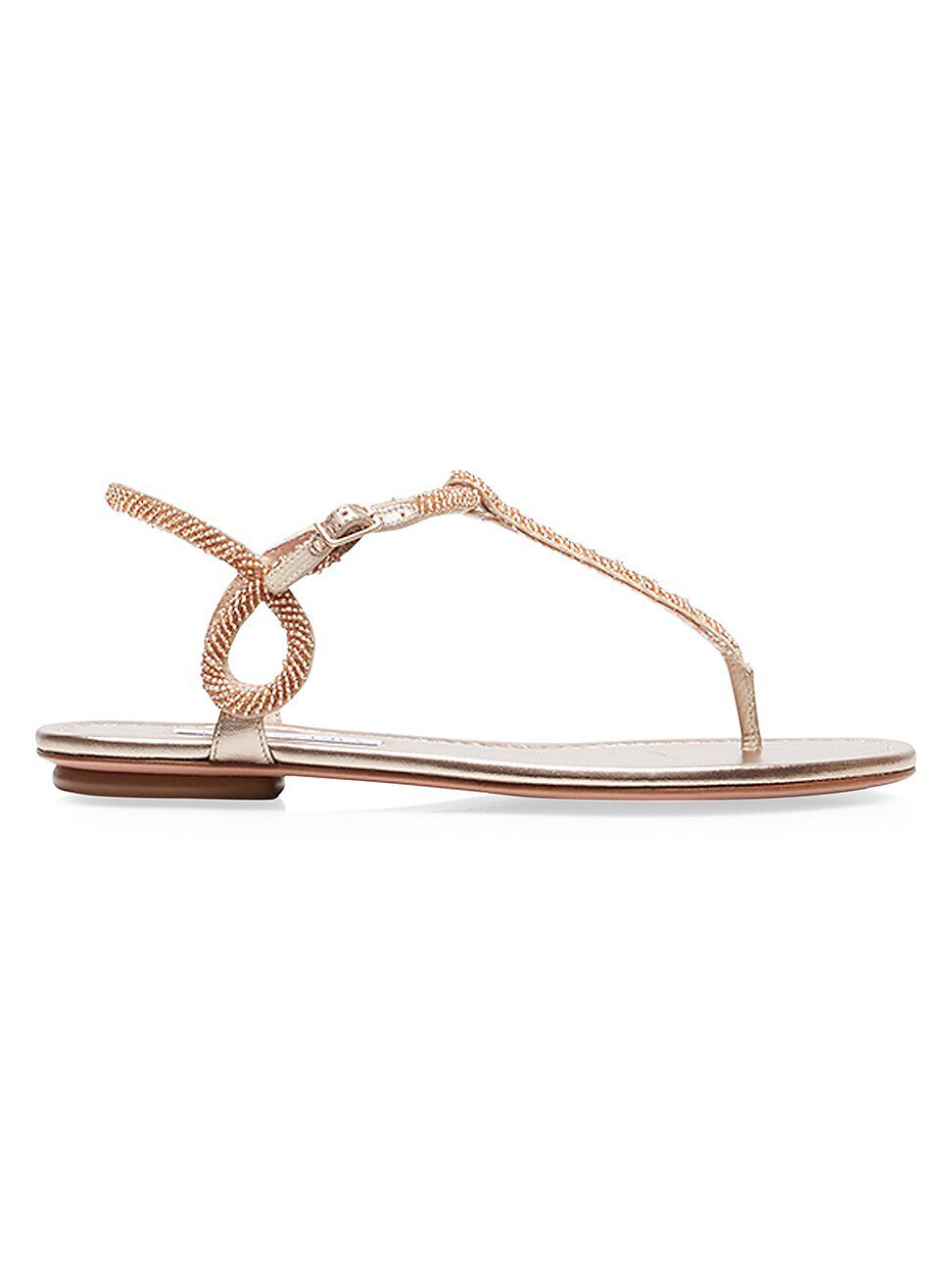 ALMOST BARE BEADS SANDAL LIGHT COPPER