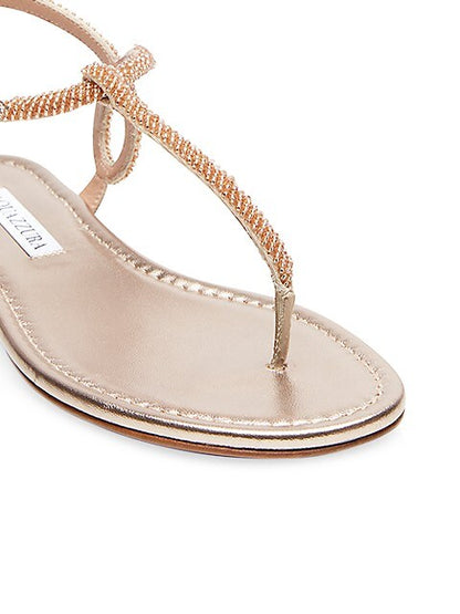 ALMOST BARE BEADS SANDAL LIGHT COPPER