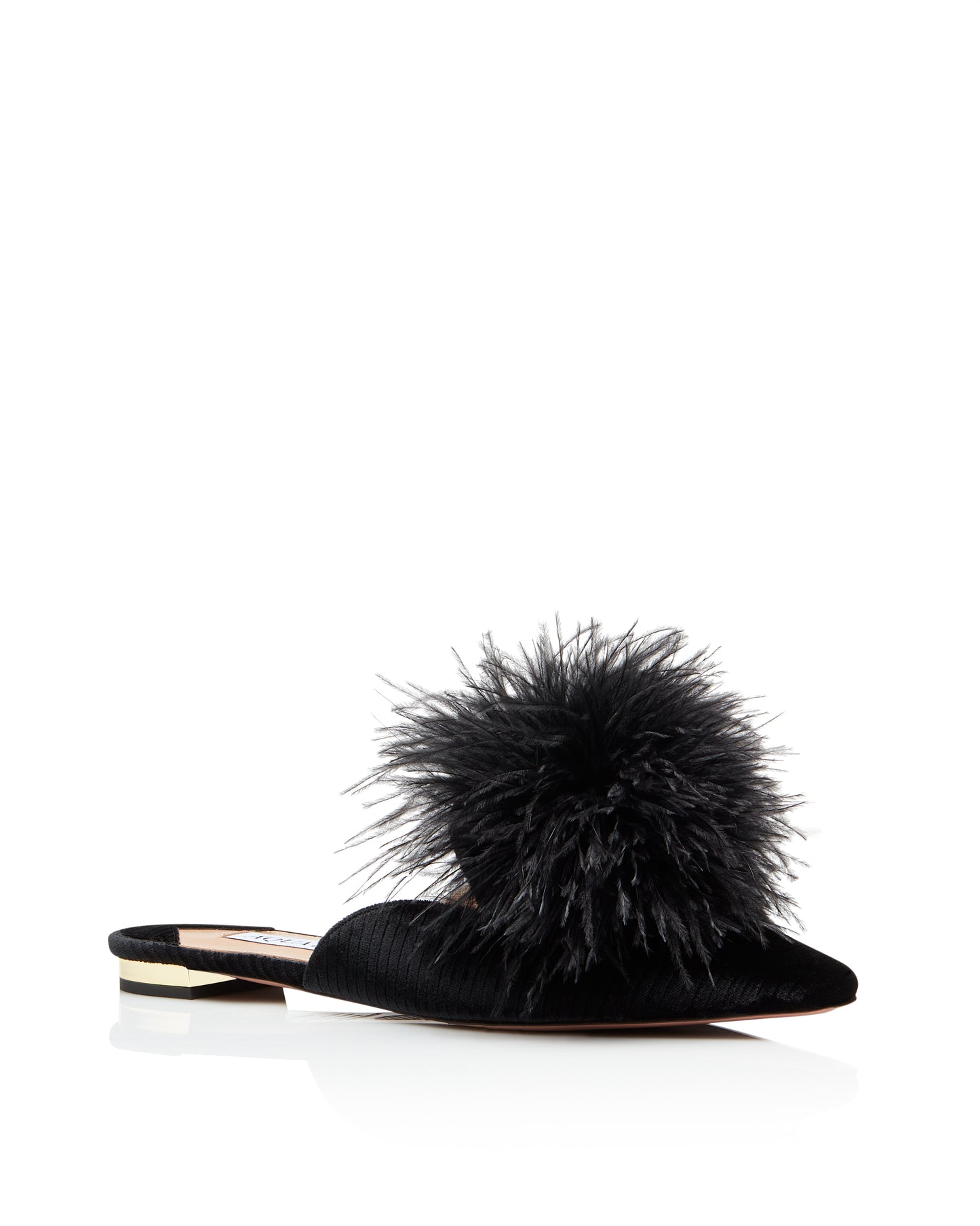 BOUDOIR FLAT MULE BLACK