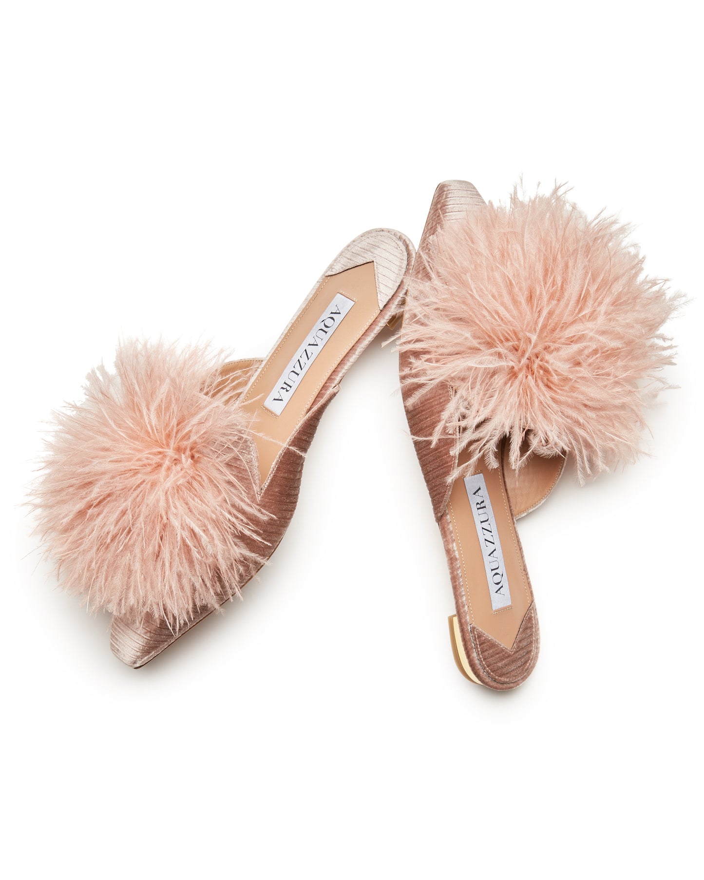 BOUDOIR FLAT MULE FRENCH ROSE