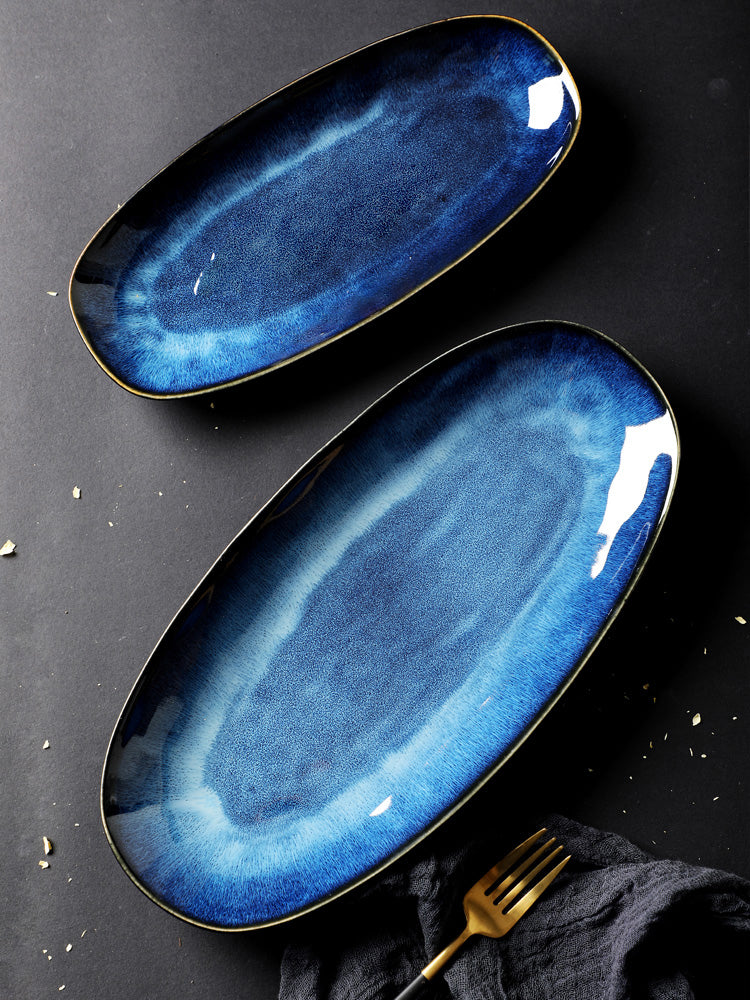 Blue Sumi Large Platter