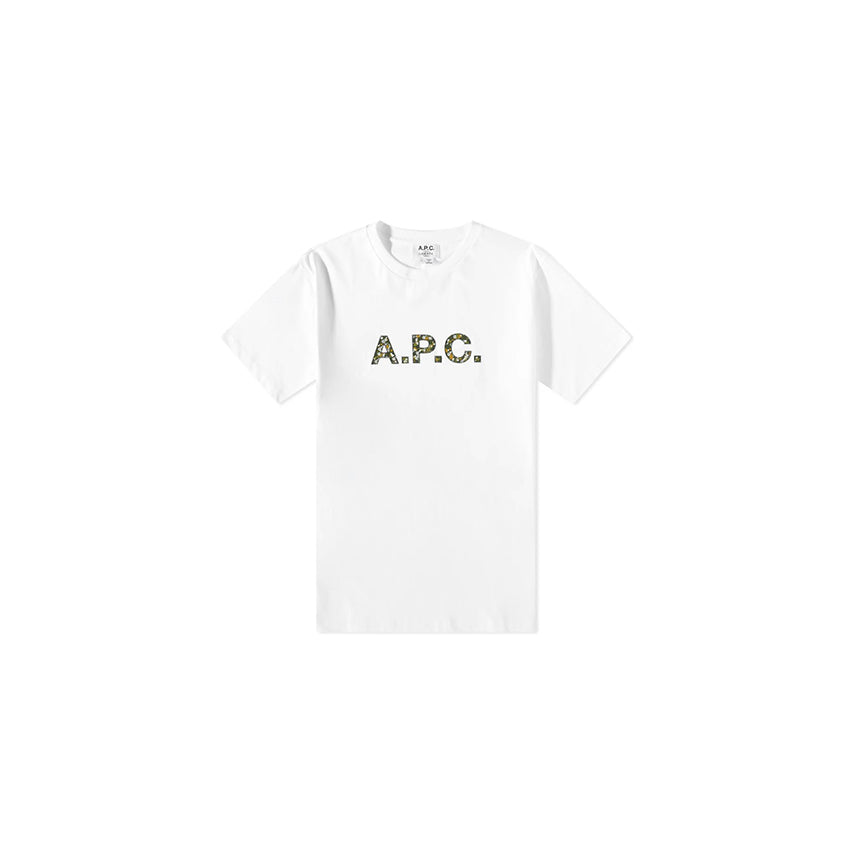 A.P.C. Logo X Liberty T-Shirt, White (Men)