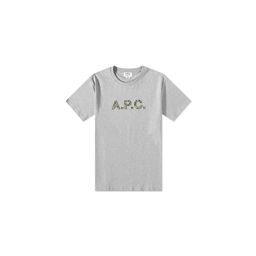 A.P.C. Logo X Liberty T-Shirt, Grey (Men)