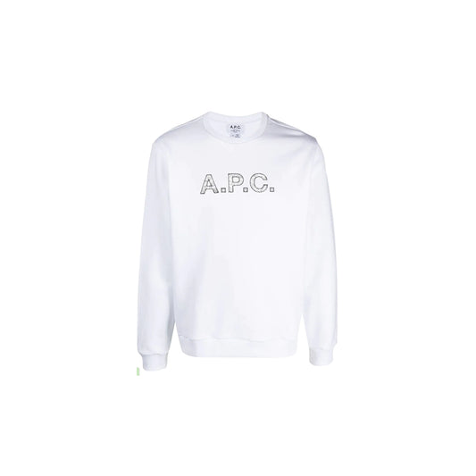 A.P.C. Logo X Liberty Sweater, Dragon White (Men)
