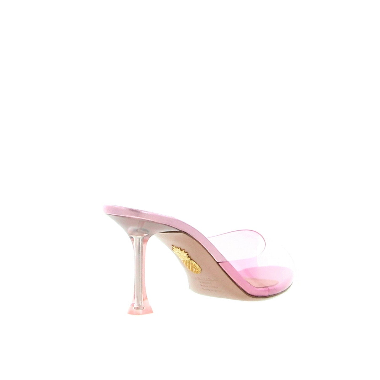 CARRIE PLEXI MULE 75 ENGLISH ROSE