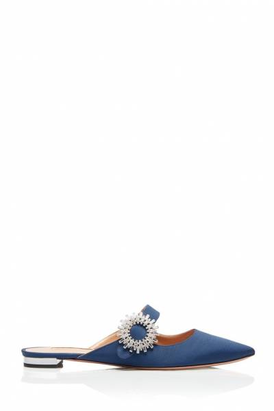 CRYSTAL BLOSSOM FLAT NAVY