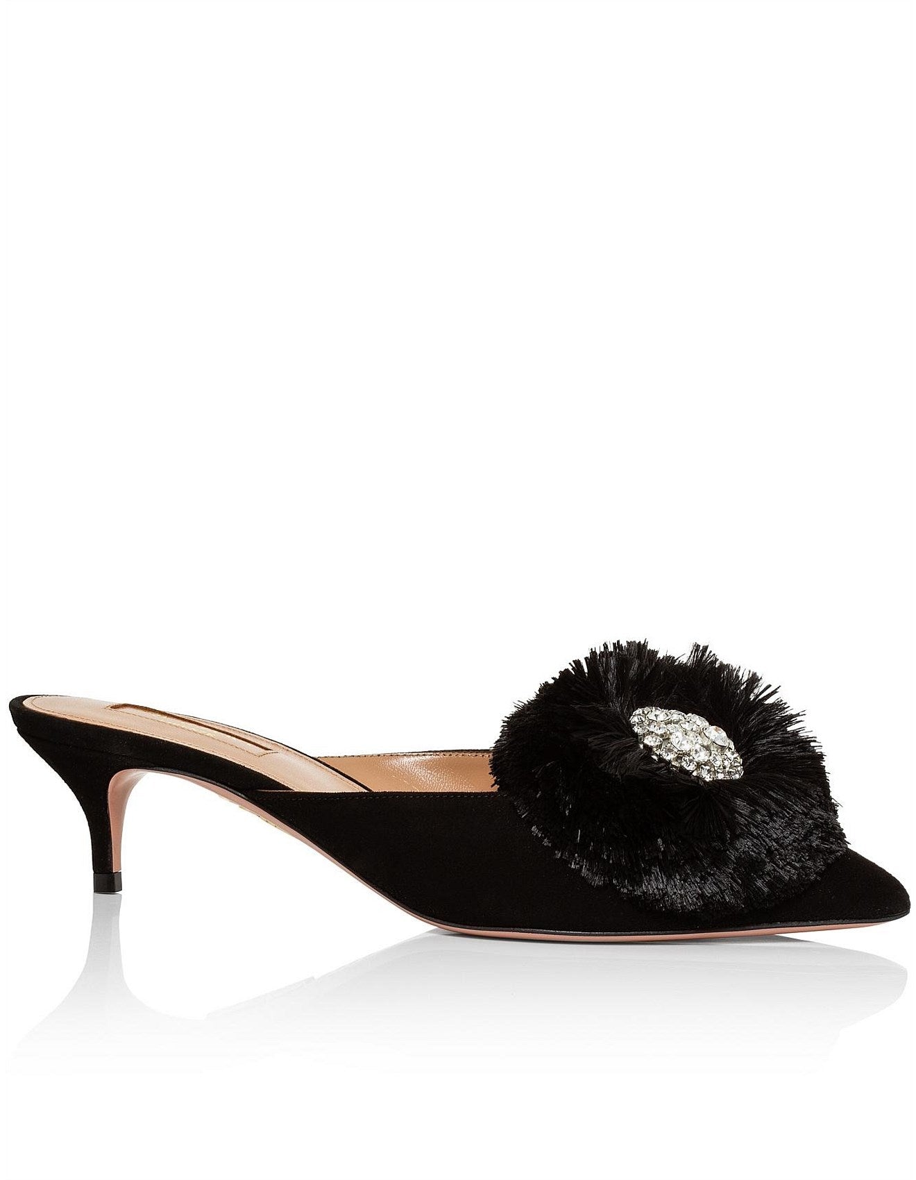 CRYSTAL LOTUS MULE 45 BLACK