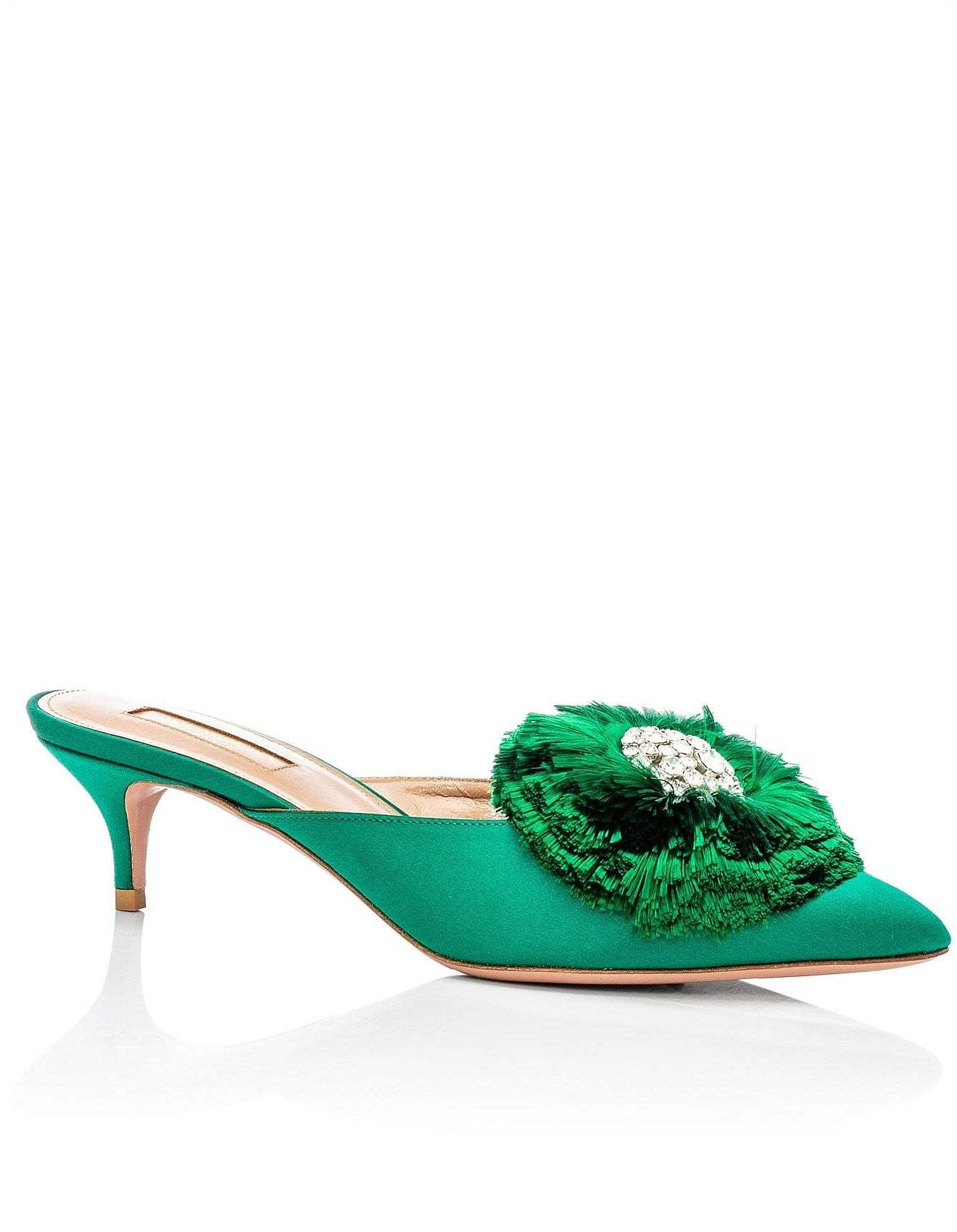 CRYSTAL LOTUS MULE 45 EMERALD GREEN