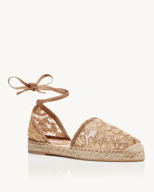 FARAGLIONI ESPADRILLE FLAT GOLD