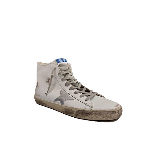 Golden Goose Mid Sneaker with Silver Star