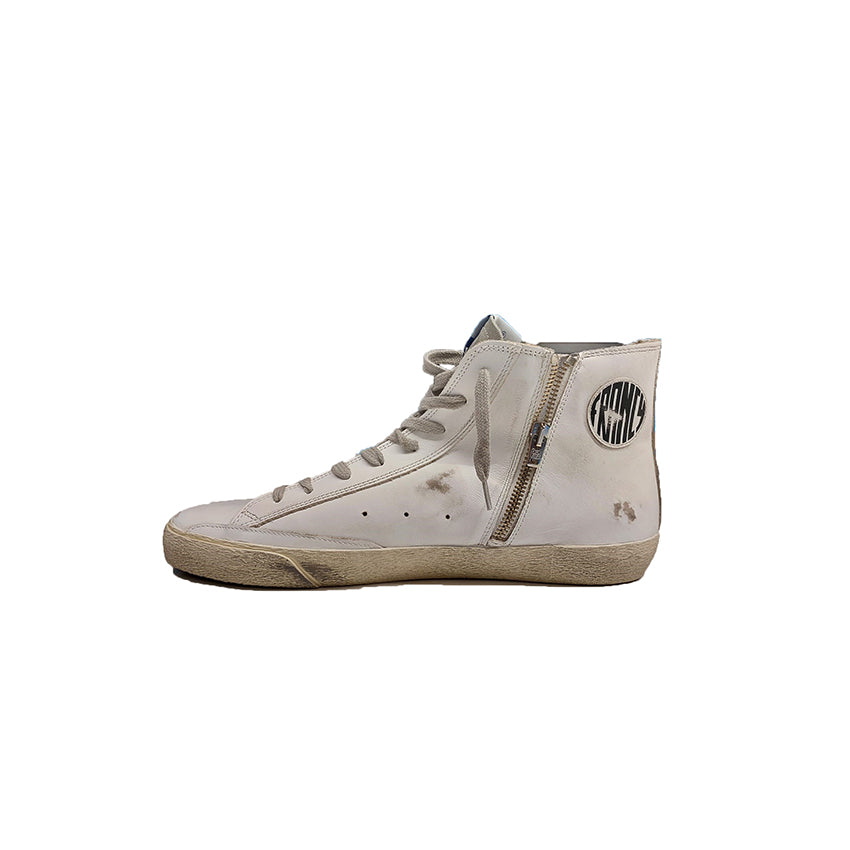 Golden Goose Mid Sneaker with Silver Star