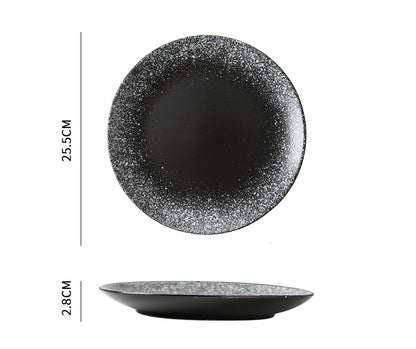 Galaxy Black Dinner Plate