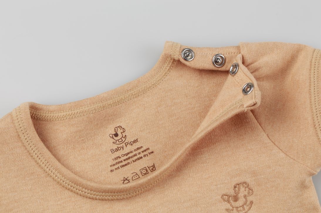 100% Organic Cotton Short Sleeve Bodysuit