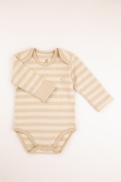 100% Organic Cotton Long Sleeve Bodysuit