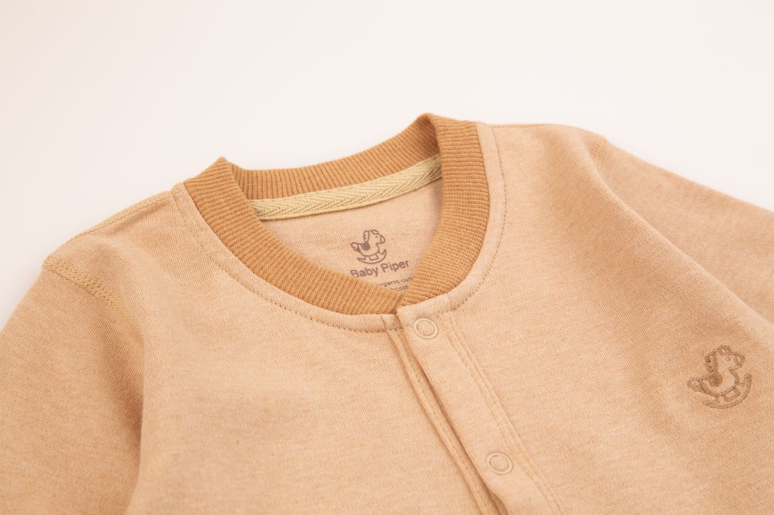 100% Organic Cotton Long Sleeve Bodysuit