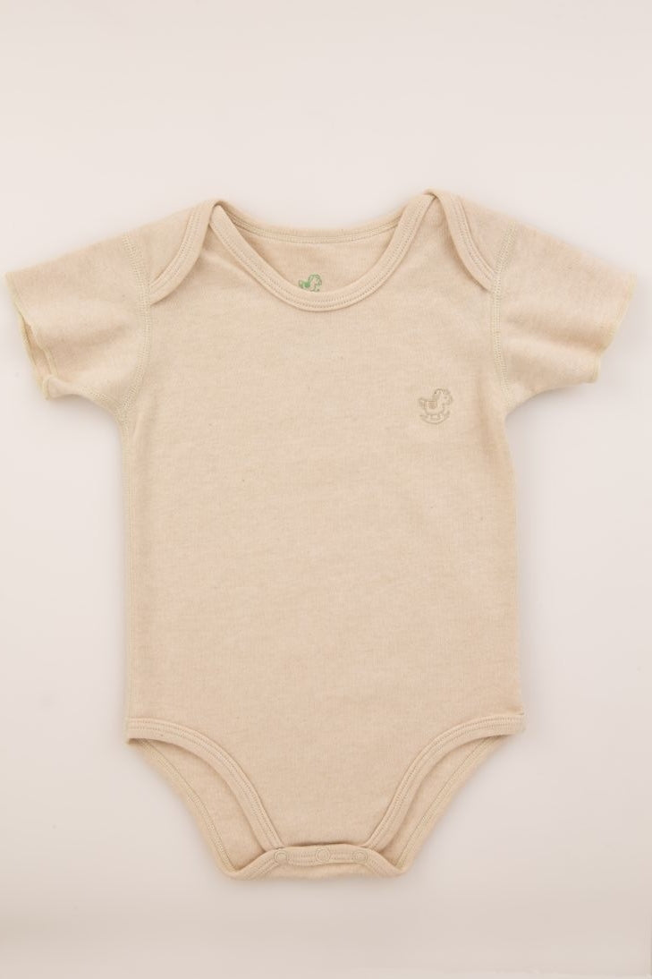 100% Organic Cotton Short Sleeve Bodysuit