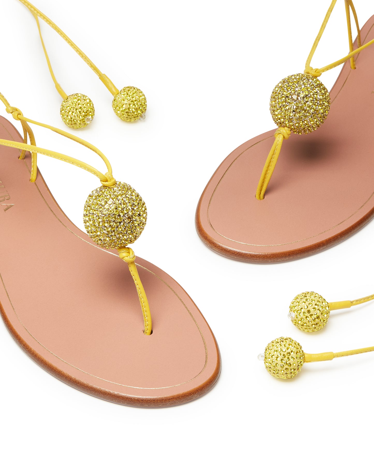 JACKIE SANDAL FLAT LIMONCELLO