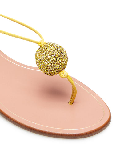 JACKIE SANDAL FLAT LIMONCELLO