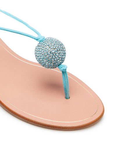 JACKIE SANDAL FLAT COPACABANA BLUE