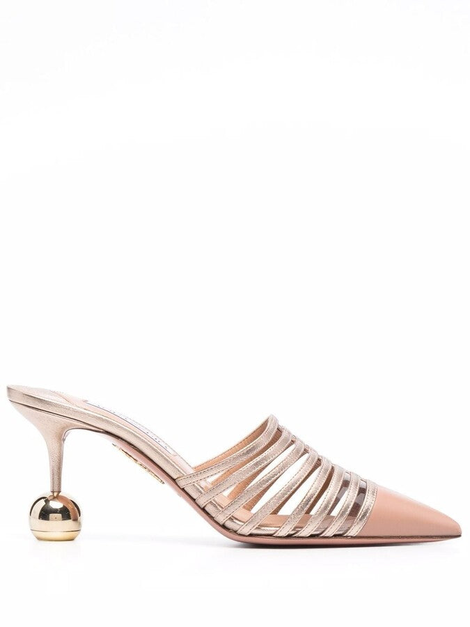 LE PARISIEN MULE 75 POWDER PINK/ LIGHT COPPER