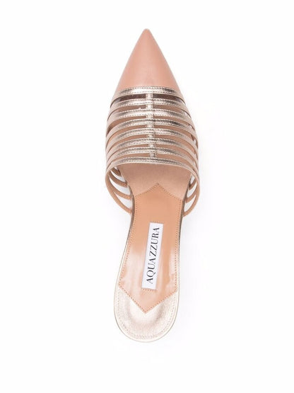 LE PARISIEN MULE 75 POWDER PINK/ LIGHT COPPER