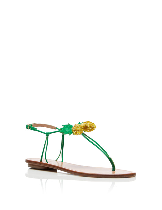 LIMONCELLO SANDAL FLAT JUNGLE GREEN