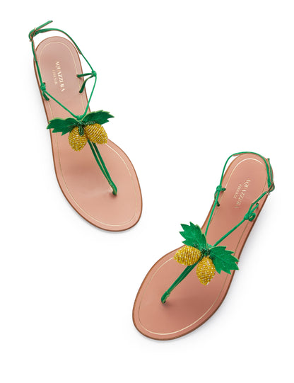 LIMONCELLO SANDAL FLAT JUNGLE GREEN