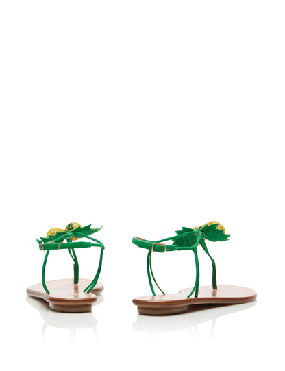 LIMONCELLO SANDAL FLAT JUNGLE GREEN