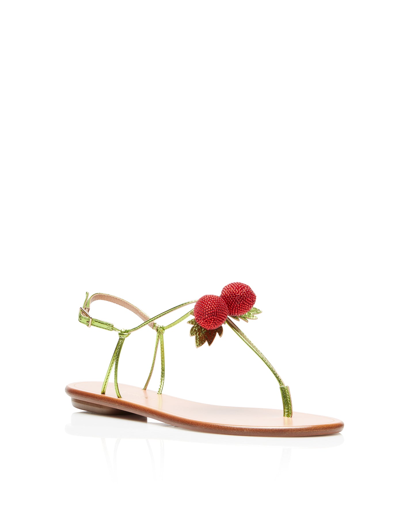 MANZANITA SANDAL FLAT LIME