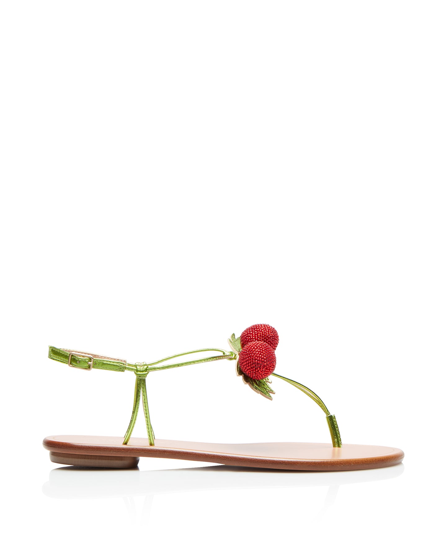 MANZANITA SANDAL FLAT LIME