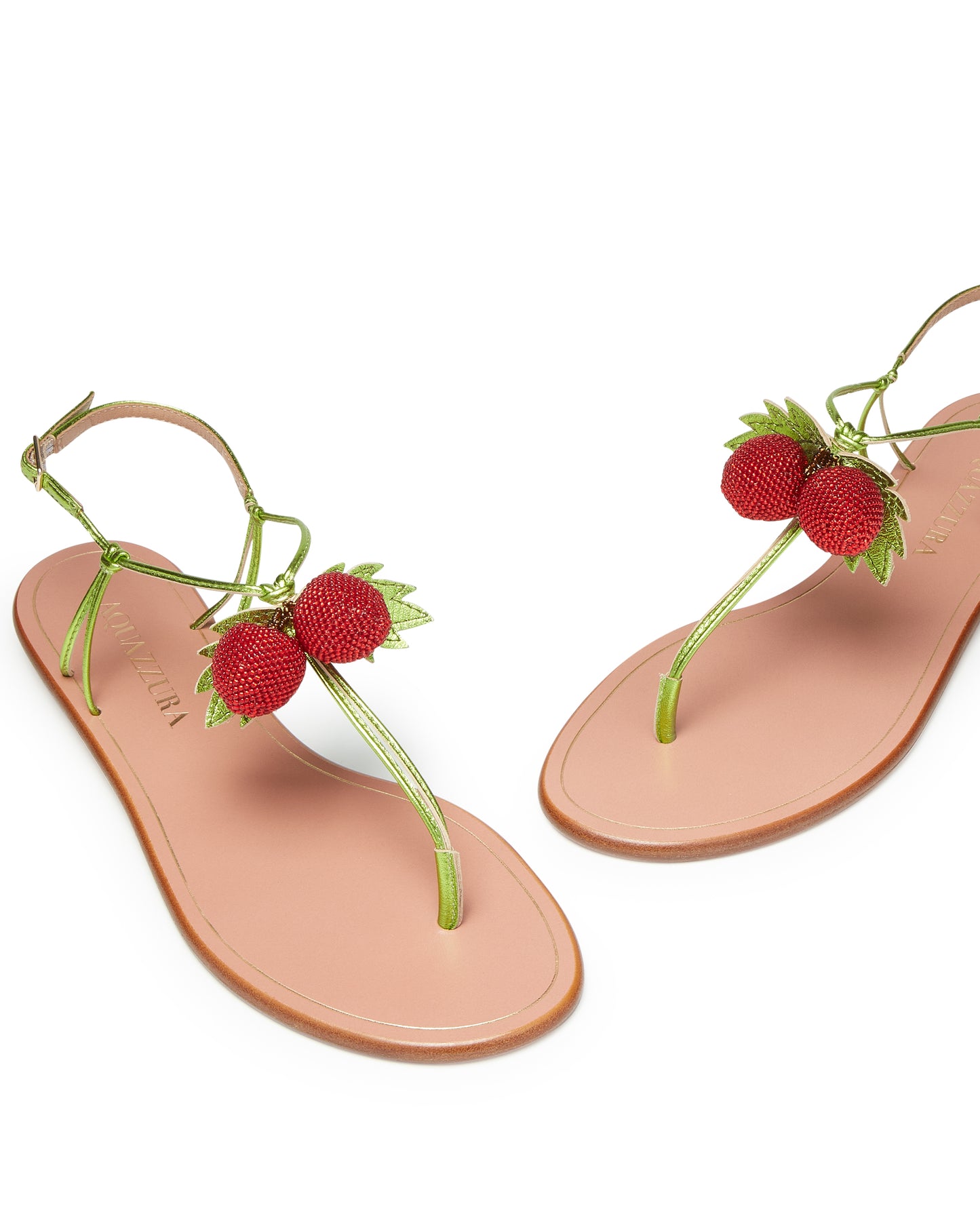 MANZANITA SANDAL FLAT LIME